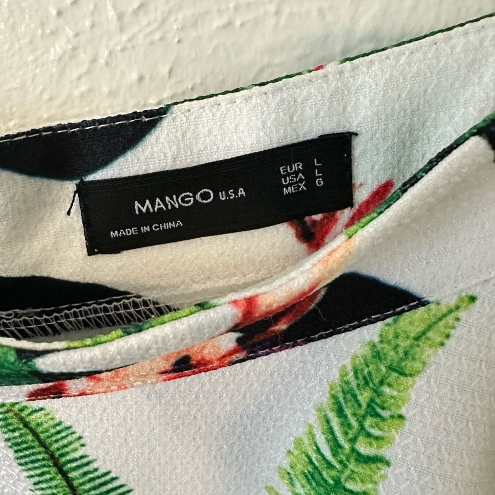 Two piece tropical multicolor set skirt and crop top - Picture 4 of 12